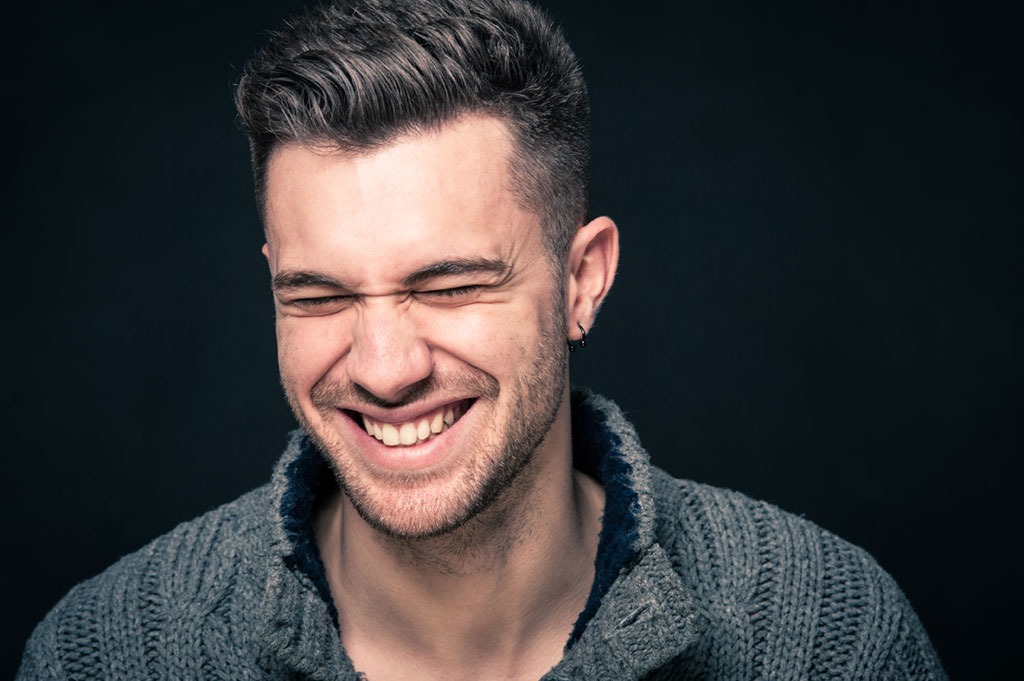 Man laughing